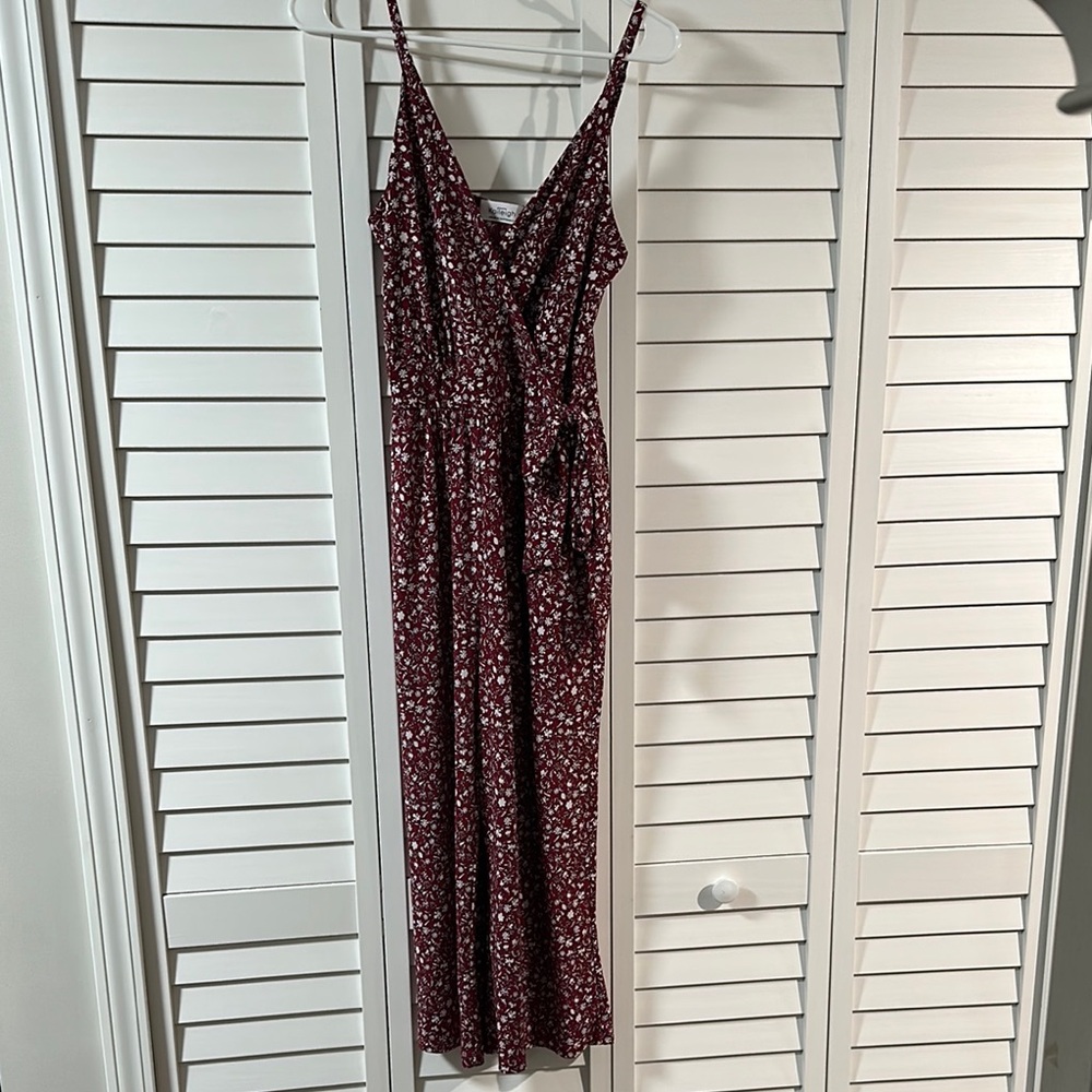 Floral Burgundy Maxi Dress